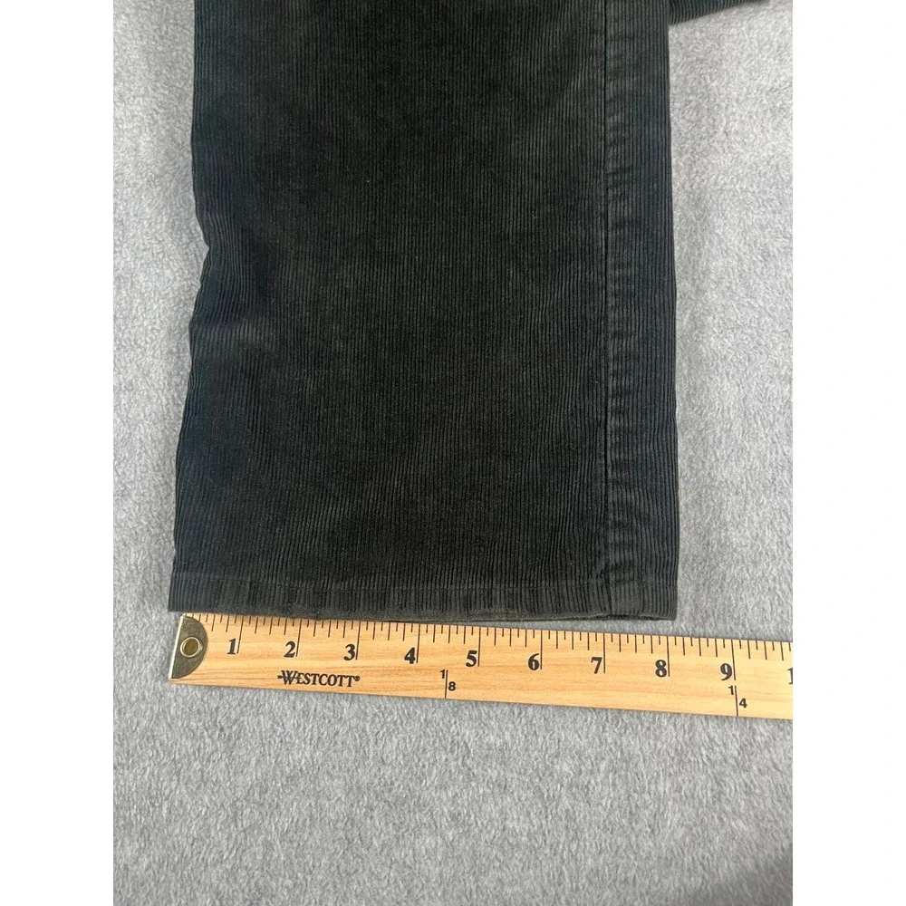 VTG Polo Ralph Lauren Mens Black Corduroy Straight Leg Pants 33x32 Dungarees